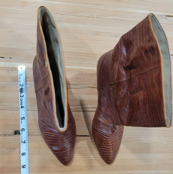 Vintage Ferraro Lizard Leather Boots - Picture 3 of 8